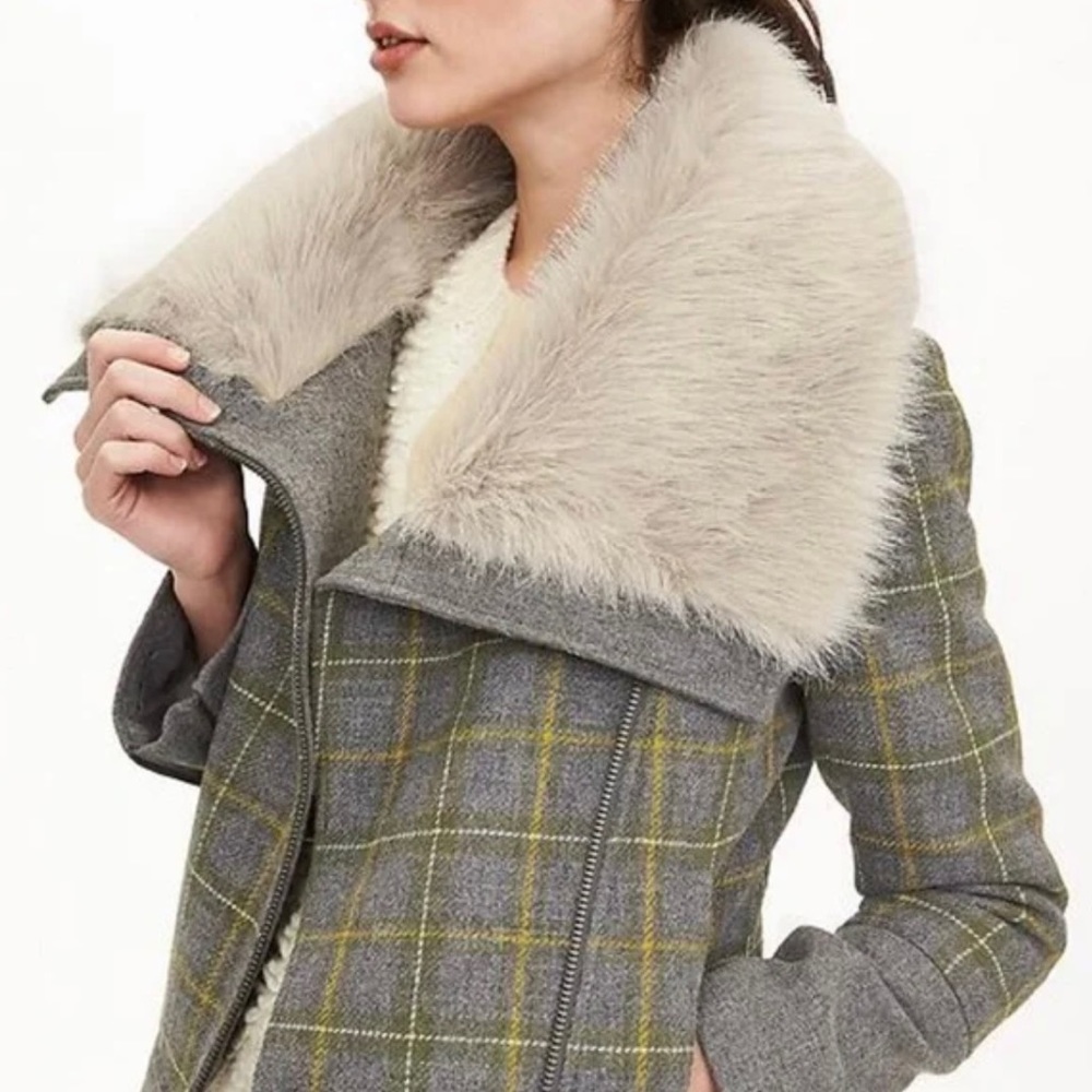 Banana Republic Plaid Jacket size M